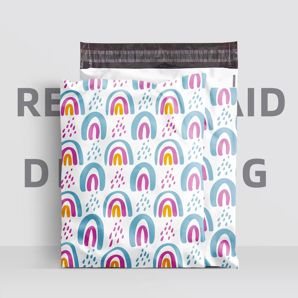 10PCS Print Poly Mailer Cloth Packaging Envelopes Self Seal Clothes Mailing bag  courier shipping envelopes