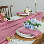 6PCS 43x43cm Dinner Table Rustic Decor Muslin Tea Towels, Birthday Decore Retro Cotton Cheesecloth, Cotton Gauze Wedding Napkins