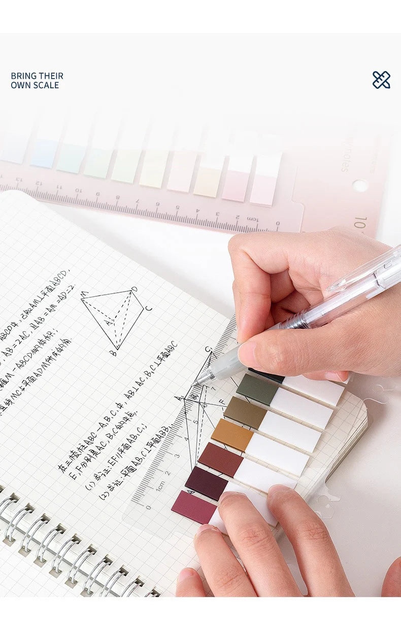 200 Sheets Index Tabs Self Adhesive Page Markers Transparent Sticky Notes Classify Files Flags Posted It Planner Stickers