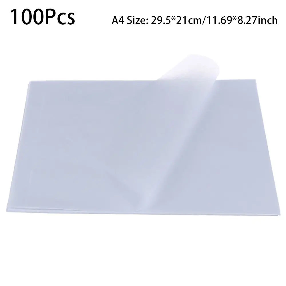 A4 Calligraphy Tracing Paper 100 Sheets Transparent Copy Paper For Hard Pen Handwriting Practice Learning Drawing Stationery
