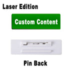 2PCS Mirror Stainless Steel Custom Name Tag Engraved Personalized Work Badge Business Identification Metal ID Name Plate