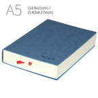 640 Page Horizontal Line/Grid /Blank Thick Business Notebook A4/A5 School Waterproof Leather Office Stationery Diary Notebook
