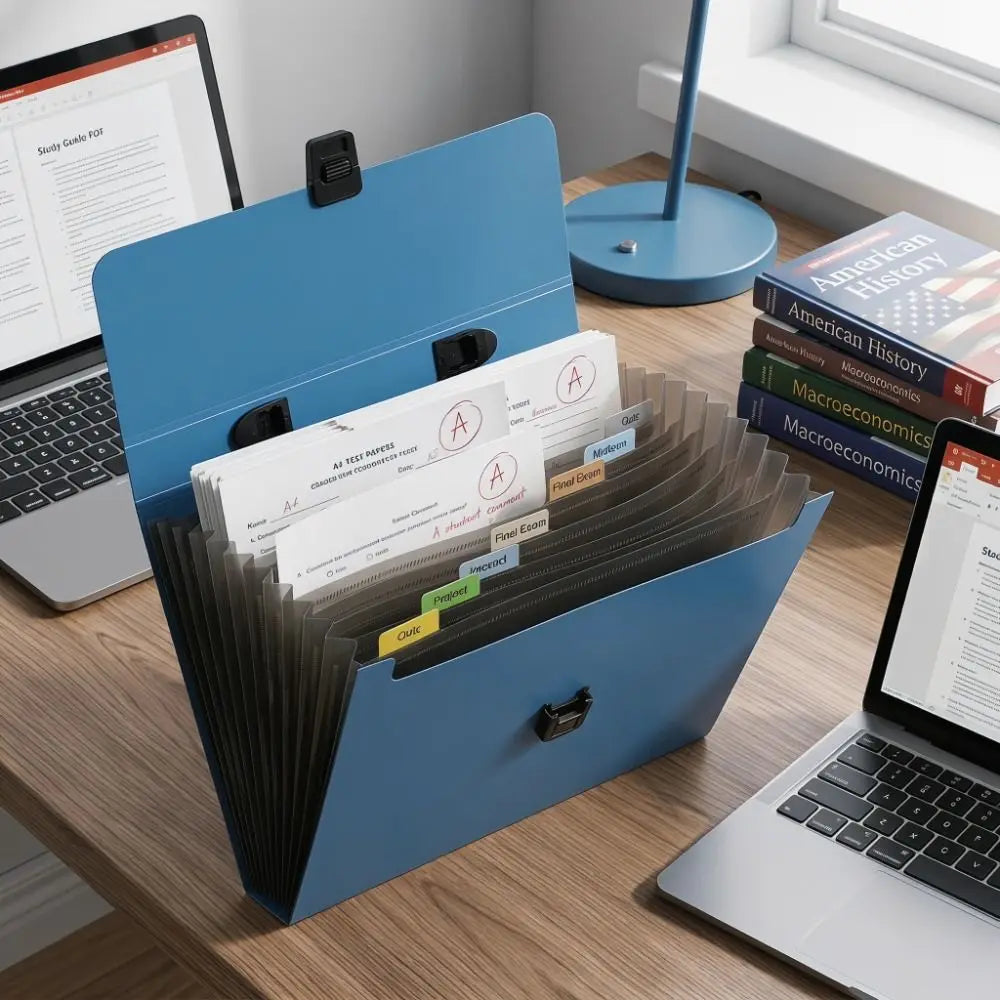 13 Layers Accordion File Folder Portable Large Capacity Document Storage Bag with Handle Waterproof a4 Document Holder School