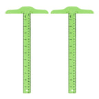 2PCS Transparent T-Square Ruler 30cm, Plastic Drawing T-Ruler for Students, Engineering Drafting Tool Set