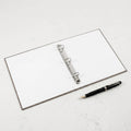 3 Ring Loose Leaf Binder Cover Fabric Refillable Notebook Cover for Students Diary Journal Planner Sketchbook Note Organizer