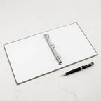 3 Ring Loose Leaf Binder Cover Fabric Refillable Notebook Cover for Students Diary Journal Planner Sketchbook Note Organizer