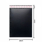 50pcs Black Double-Sided Bubble Packaging Bag Self Adhesive Mailing Bag Express Packaging Bag Clothing Packaging Bag