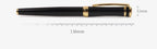 Luxury Metal Silver Black Signature Ballpoint Pens for Business Writing Office Supplies Stationery Customized Logo Name Gift