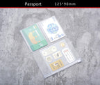 Traveler's Notebook PVC Storage Bag Pouch with Zipper Card Pocket Portable A5/Standard Size Passport Folder - 4 Sizes Available