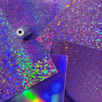20 Sheets Holographic Cardstock 8.5 x 11, 250gsm Metallic Cardstock Glitter Shiny Iridescent Mirror Paper for Scrapbooking DIY