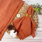 Set of 6 Cotton Cloth Napkins Gauze 30x30cm Fabric for Wedding Decor Everyday Use Dinner Tea Towel Table Village Christmas Napki