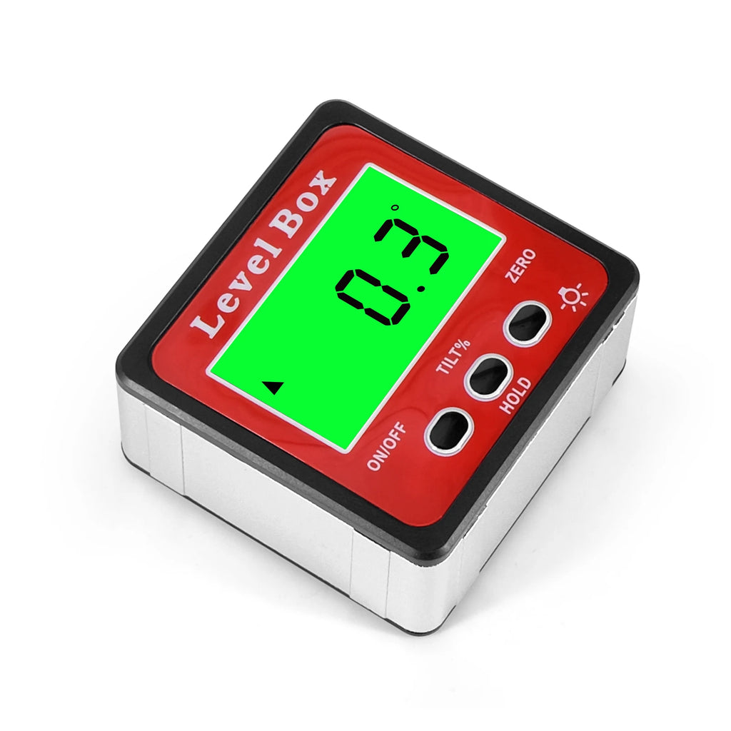 Digital Angle Gauge Level Box Accurate Magnetic Portable Size Protractor Inclinometer for Woodworking Construction Machinery
