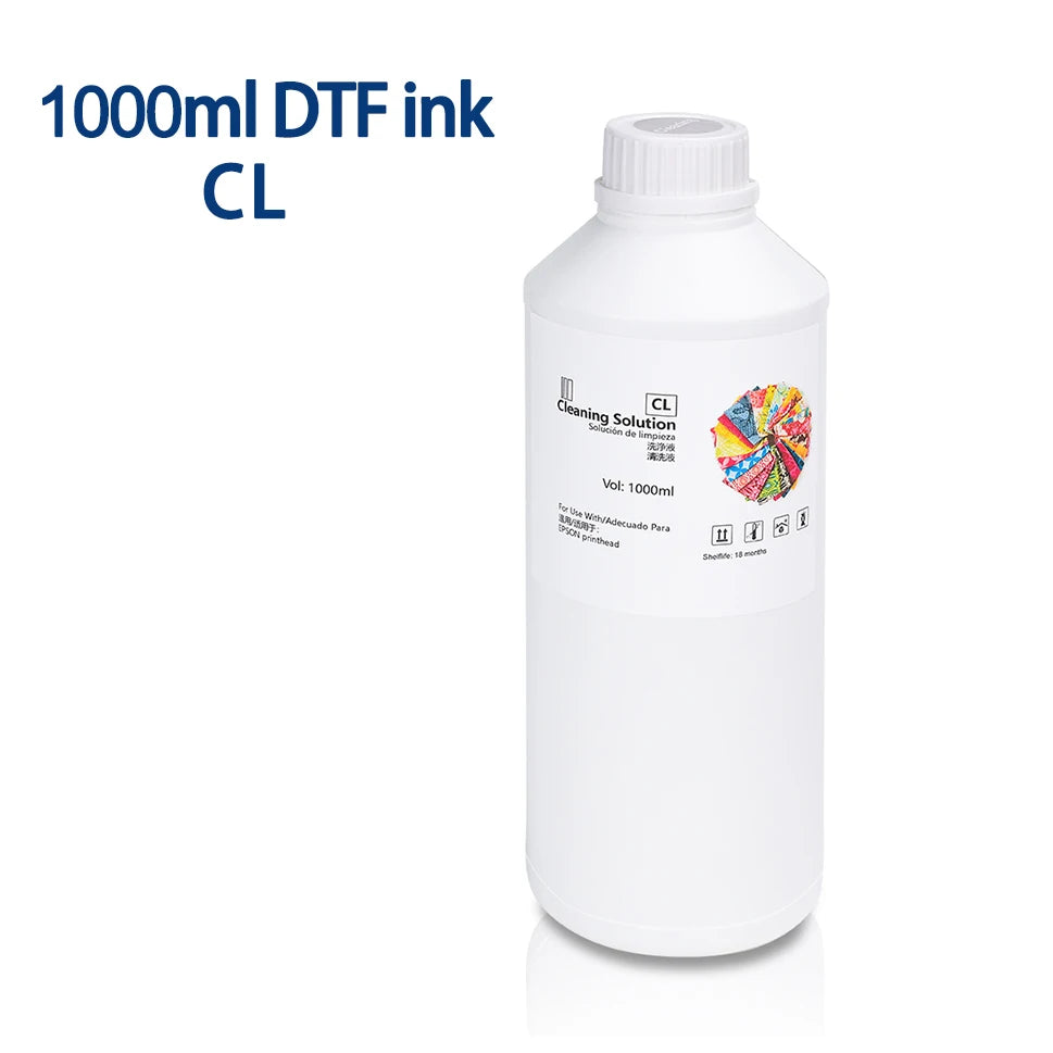 DTF Direct To Film Transfer Ink DTF Ink 1000ML/Bottle For Epson DX5 DX7 4720 XP600 Printhead L1800 1390 L805 L3200 DTF Printer