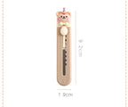 1 Piece Cartoon Utility Knife for Student Cute Fashion Box Cutter Small Portable Kawaii Beige Coffee Color Letter Opener Office