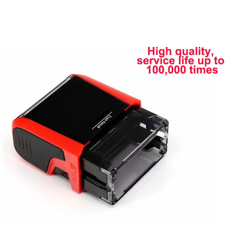 Custom Rectangular Office 1-4 Lines Self-Inking Personalized Stamp Create Your Own Stamp With Your Image, Text, Logo, Drawing