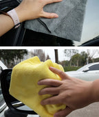 SEAMETAL 3/5/10pcs Car Wash Microfiber Towel Soft Edgeless Car Polishing Cloth Waxing Towel 40X40CM for Car Cleaning Accessories