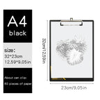A3 Horizontal Waterproof Sketch Clipboard for Beginners - 4K Vertical Sketch Board for Drawing, 8K Writing Board for Adults