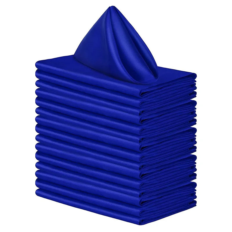 6pcs 30x30cm Table Napkins Square Dinner Napkins Washable Soft Table Napkins for Wedding Birthday Parties Decoration