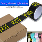 Colorful Smiley Face Thanks Printing Decorative Packaging Tape Express Sealing Gift Packaging Shipping and Packaging
