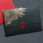 10pcs/special Paper Card Hot Stamping Invitation Letter Envelope, Pearl Paper Packaging Thick Envelope