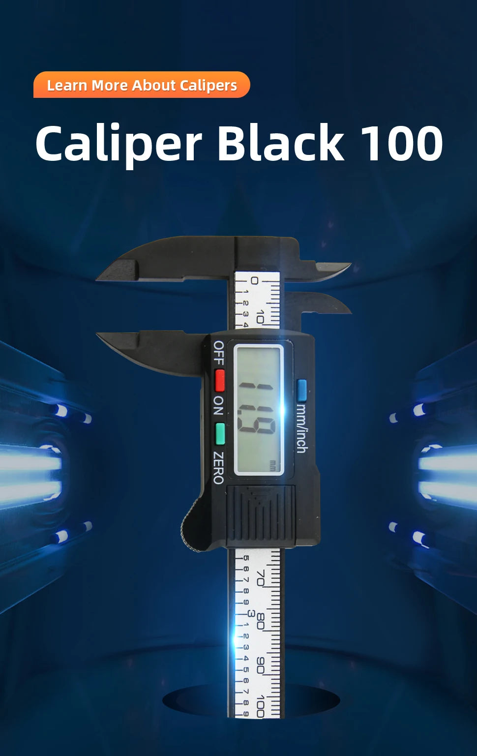 Plastic Caliper Pachometer Digital Caliper Electronic Ruler Vernier Digital Caliber Measuring Tool Digital Calibrator Micrometer