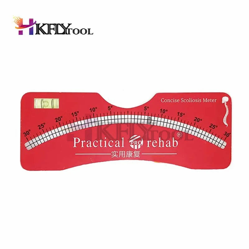 Scoliometer Medical Evaluation Measuring and Testing Meter for Diagnosis of Back and Spine Scoliosis in Adults Child Protractor