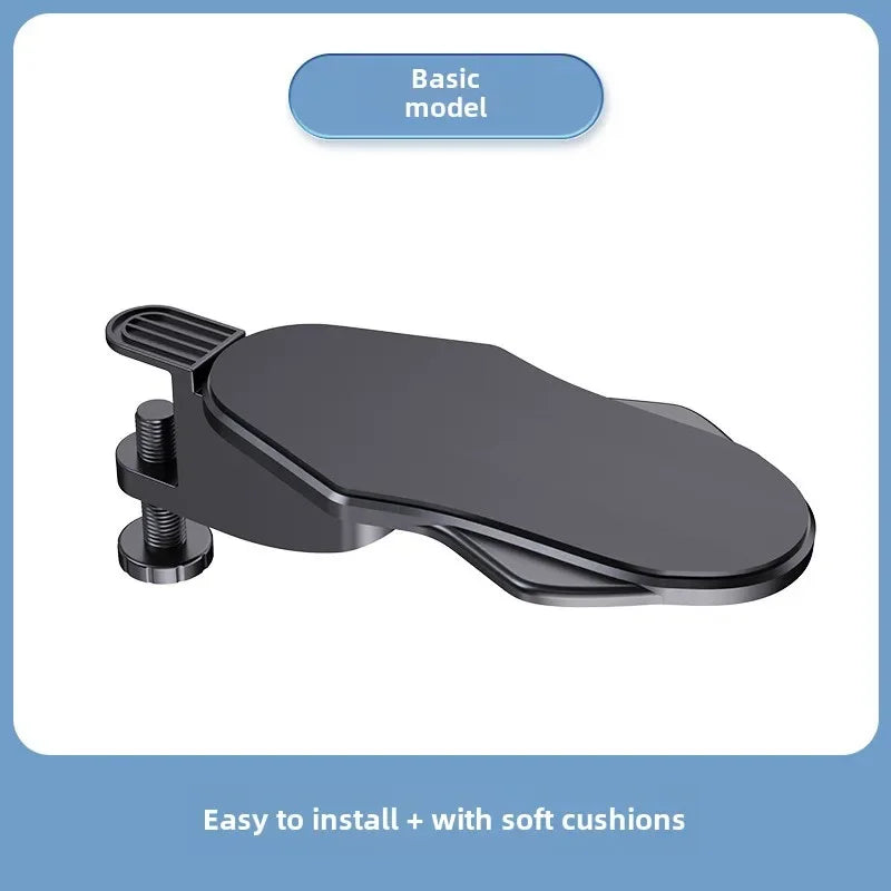 Computer Desk Arm Rest Pad Foldable Ergonomic Wrist Rest Support for Keyboard Armrest Extender Rotating Mouse Pad Holder Rack