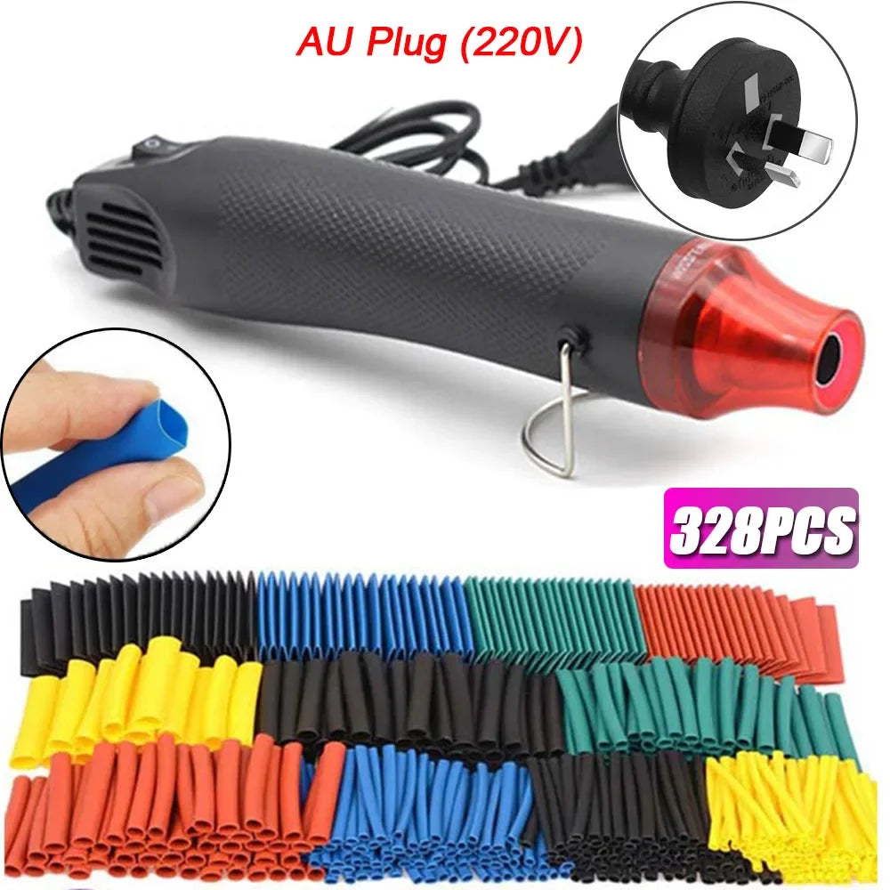 580/328/127PCS Heat Shrink Tubing Wrapping Kit 2:1 Shrinkable Wire Shrinking Wrap Tubing Wire Connect Cover Protection Sleeving