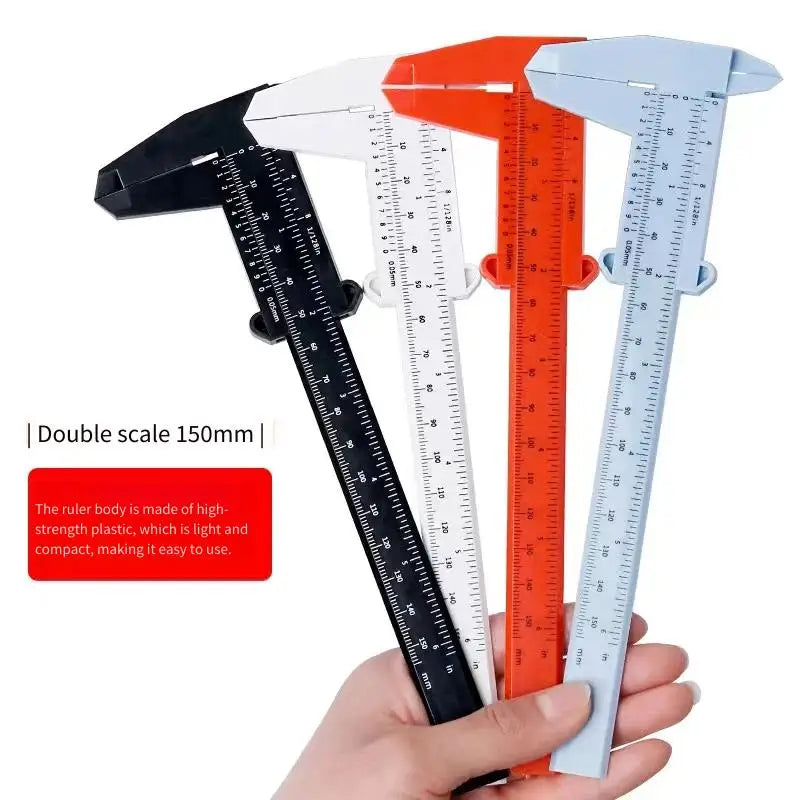 Vernier Caliper, Plastic Caliper, Plastic Vernier Caliper, Student Caliper,Experimental Measurement Tool Specifications 0-150mm