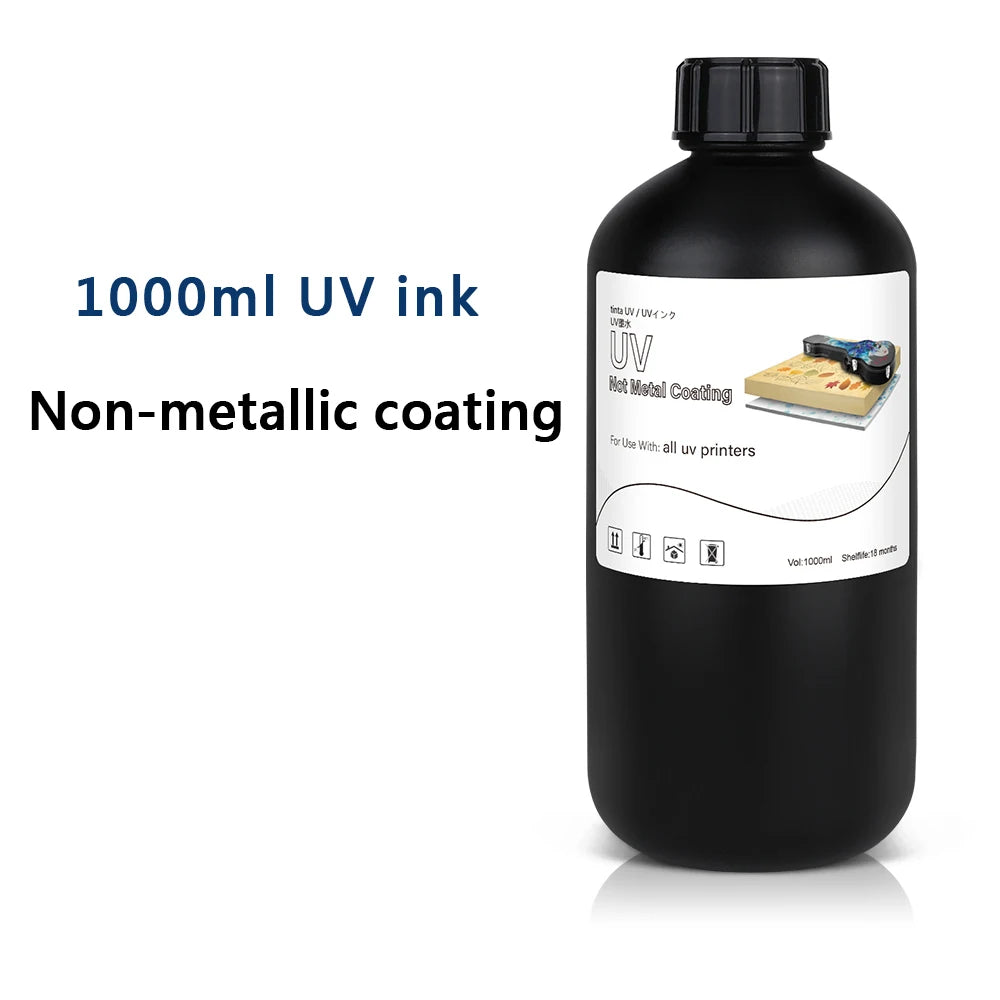 LED UV Ink 1000ml UV Ink For Epson 1390 R1800 R1900 TX800 4800 7880 9880 DX5 DX7 UV Flatbed Printer Universal UV Curing Ink