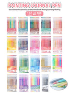 Languo 27-207 Colors Of One Set Drawing Handbook Pens Student DIY Graffiti Multi-Color Gel Pen Writing Marker Stationery