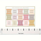 5 sheet/set Sticky Notes Bible Index Tabs Morandi Boho Theme Laminated Bible Tabs Studying Bible Index Memo Pads