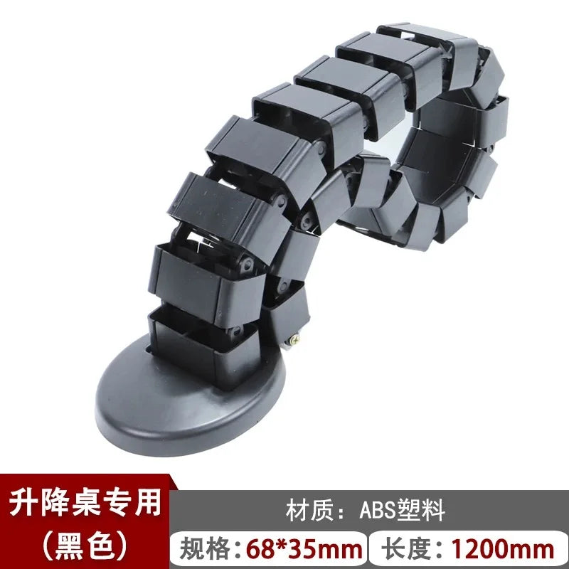 Wire Spine Cable Sleeve Under Desk Cable Tray Wire Management Workstation Snake Wire Organizer Management Cleaning Pipe Conduit