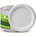 25/50PCS 9inch Circular Paper Plates Disposable Biodegradable  Paper Plates Suitable Party Christmas Barbecue Salad Desserts