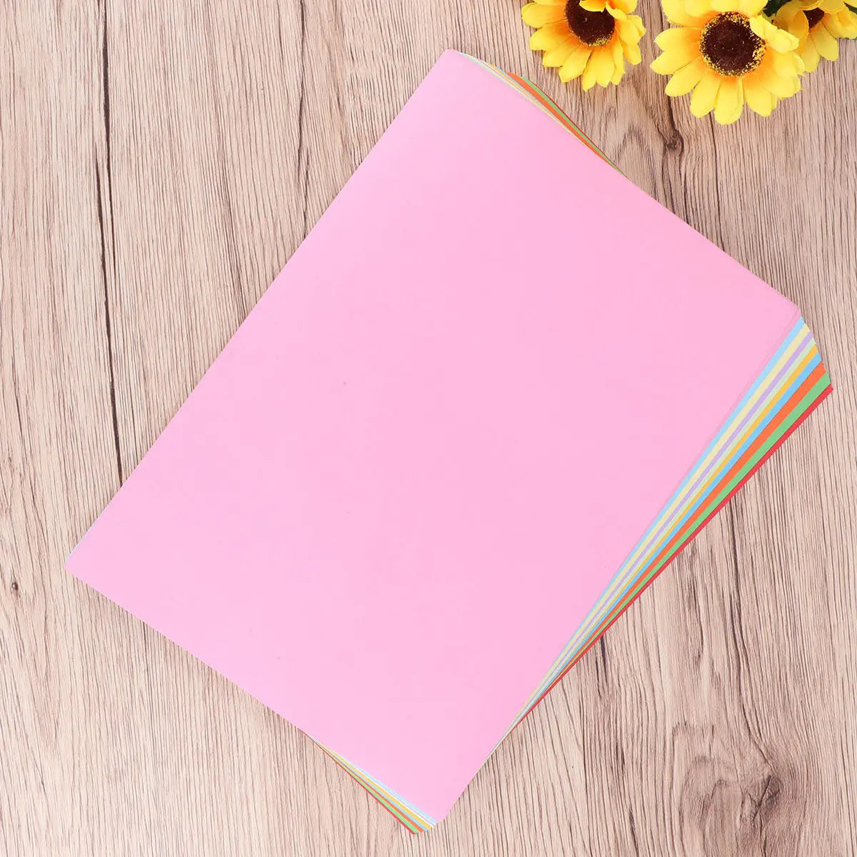 100Pcs Colorful Folding Paper Premium Construction Paper for Hand Craft Kindergarten DIY Art Projects Mixed 10 Colors