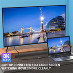 8K@60Hz USB C to DisplayPort 1.4 Adapter 4K@144Hz Thunderbolt 4/3 Converter Type C to DP For MacBook iPhone 15 16 17 iPad Laptop