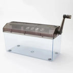 ABS Hand Shredder Hand Crank Transparent Manual Shredder Mini Eco-Friendly Documents Paper Cutting Tool Birthday Gift