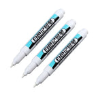 White Marker Pens 0.7/1.0/2.5mm Waterproof Oily Permanent Paint Pen Markers for Wood Rock Plastic Leather Glass Metal Ceramic