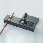 Natural Original Stone Town Ruler Inkstone Multi Functional Copying Scripture She Water Ripple Table Small Regular Text Room