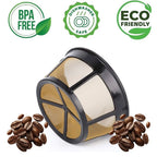 Reusable 8-12 Cup Basket Coffee Filter, Permanent Stainless Steel Coffee Drip Filter for Home Office Kitchen, Fine Mesh Eco-Friendly Coffee Maker Accessories