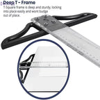 （CC22）T Square Ruler 45/60/70/80cm Plastic Drafting Ruler Removable T Head Drawing Drafting Tool Design Art Supplies
