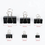 12Pcs/1BOX Binder Clip Clamps Long Tail Combination Folder Bookmark Paper Ticket Clips Effortless School Office Supplies