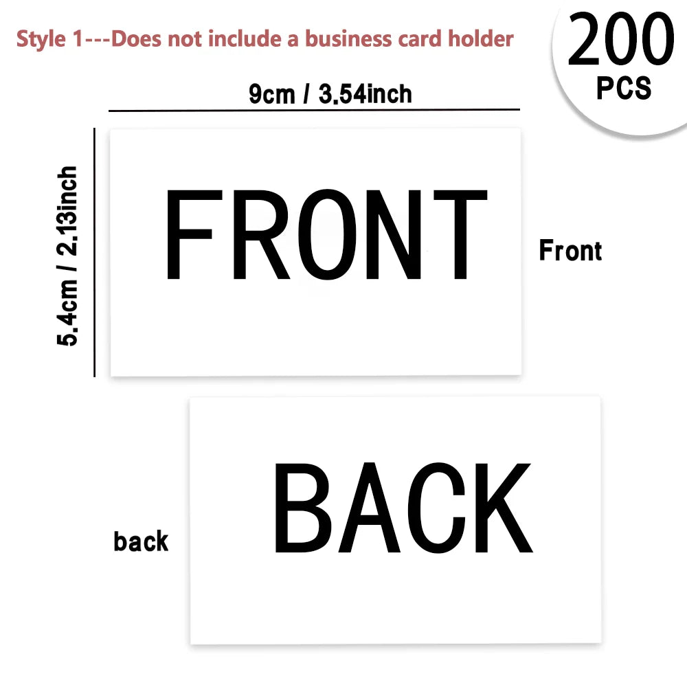 200pcs, Custom Business Cards/Cards, Desktop Business Cards, Thank You Cards, Waterproof Surface