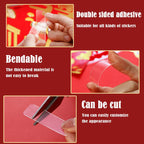 300Pcs Double Sided Adhesive Tape Nano Reusable Super Strong Transparent Wall Stickers WaterProof Widely Used Wall Mount Sticker