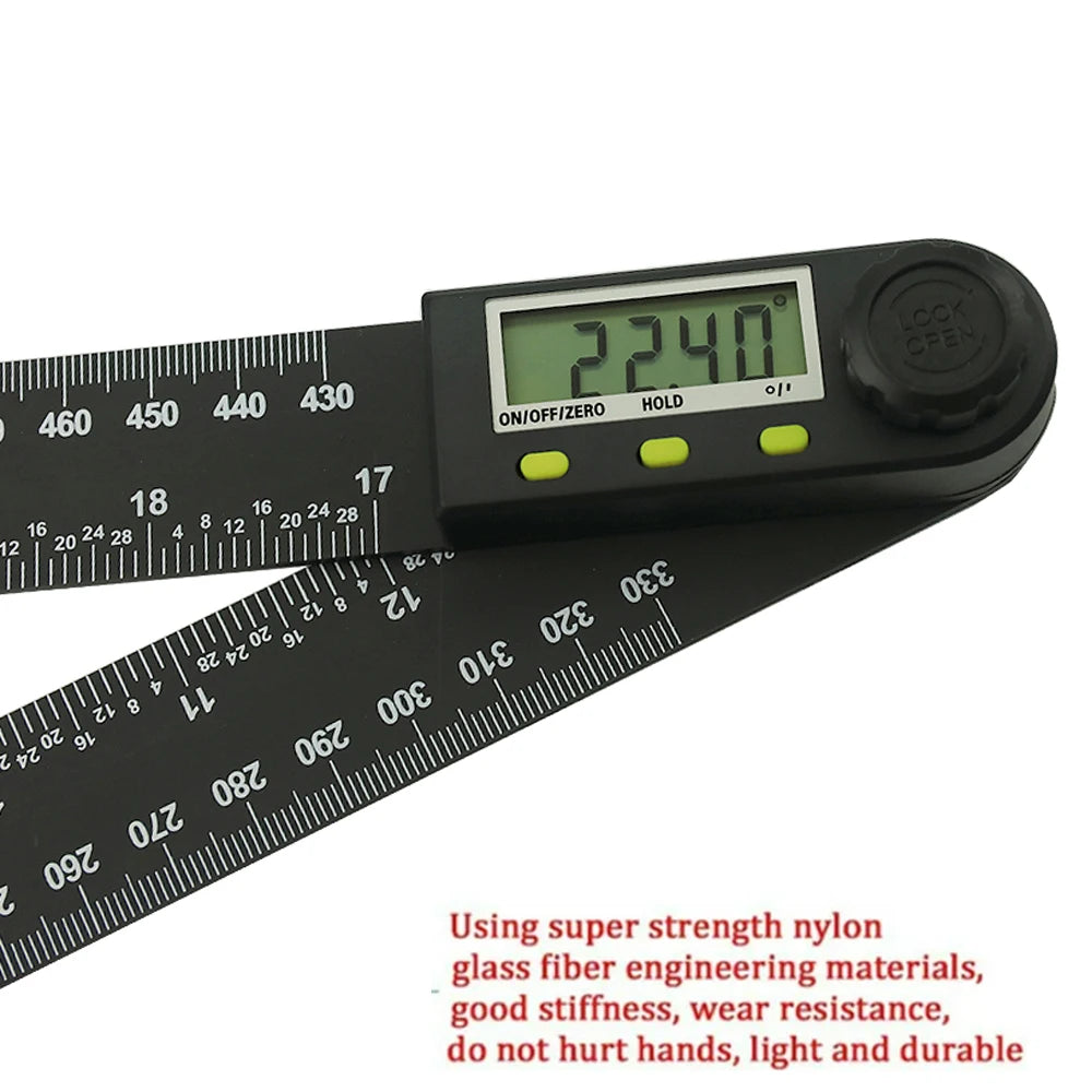 200mm 12'' 300mm Digital Angle Ruler Electronic Angle Meter Electronic Protractor Goniometer Digital Angle Gauge