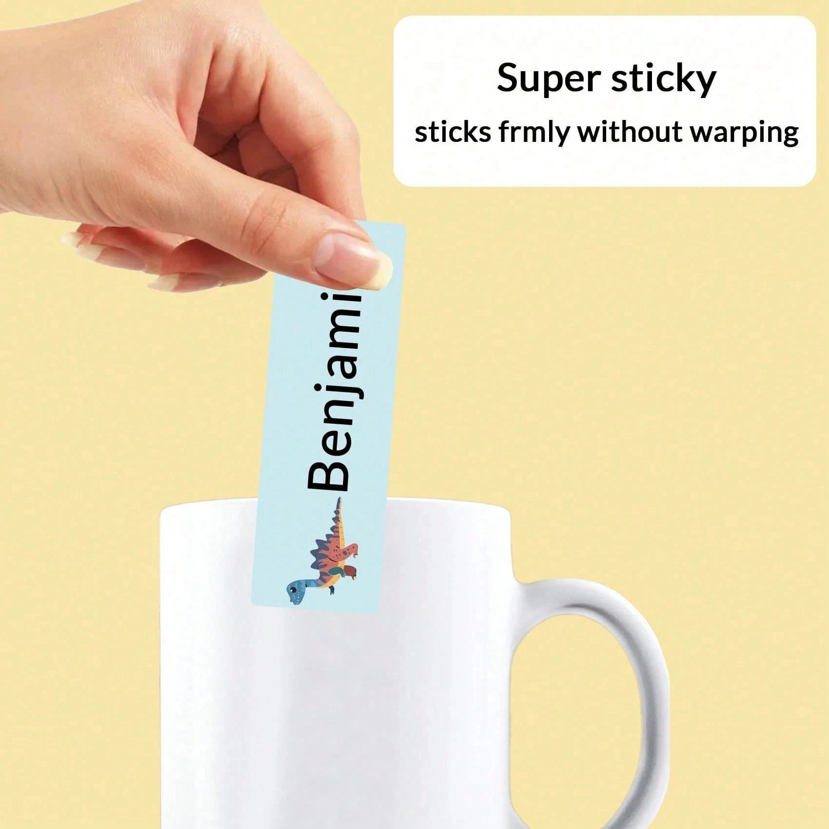 100-500Pcs Custom Animal Name Stickers, Waterproof Labels for Kids, Clothing, Gifts, School, Home, Office, Birthday, Family Use