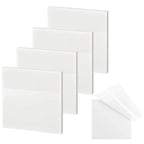 50 Sheets Transparent Sticky Notes Waterproof Message Stickers for Note Books Convenient Reporting & Signature Stickers