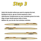 New Metal Ballpoint Pen Rose Gold Pen Custom Logo Advertising Ballpoint Pen  Lettering Engraved Name School&office Supplies