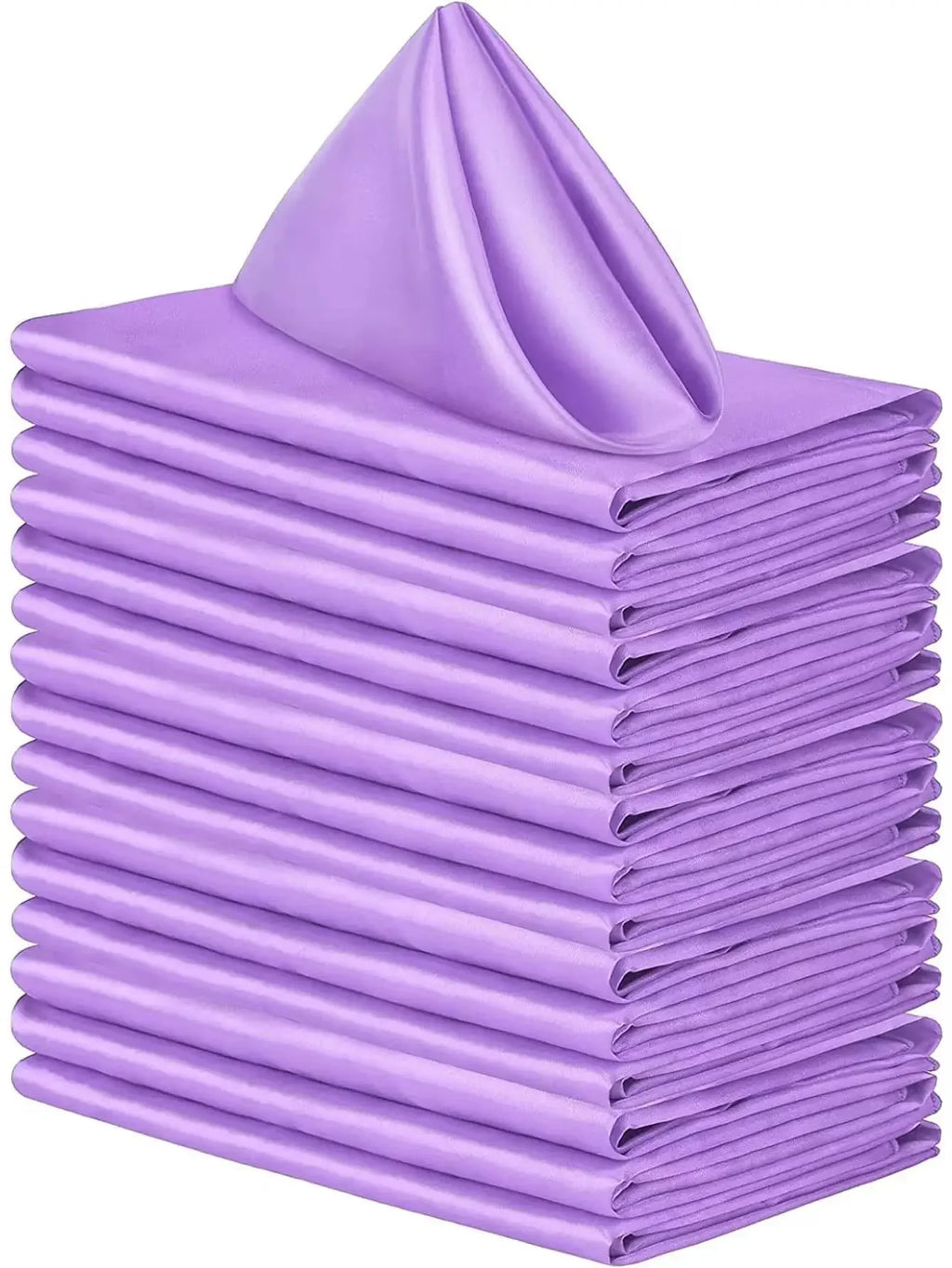 50pcs Satin Napkin 43cm*43cm Serving Table Decor Dinner Towel for Wedding Party Home Hotel Christmas Decor Table Napkins Green