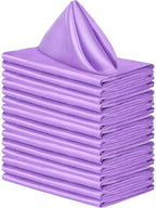 50pcs Satin Napkin 43cm*43cm Serving Table Decor Dinner Towel for Wedding Party Home Hotel Christmas Decor Table Napkins Green